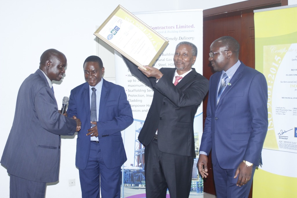 BQ Contractors ISO 9001:2015 Certification